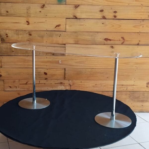 Mesa Santa Ceia Hillsong em Aço Inox e Acrílico