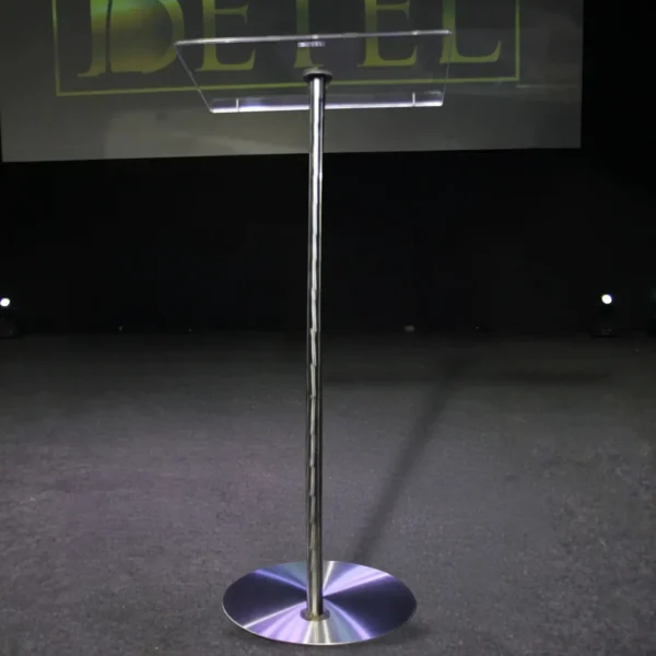 Púlpito Hillsong Gênesis de Acrílico e Aço Inox