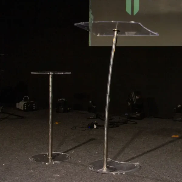 Púlpito Hillsong e Mesa Clean de Aço Inox e Acrílico - Image 2