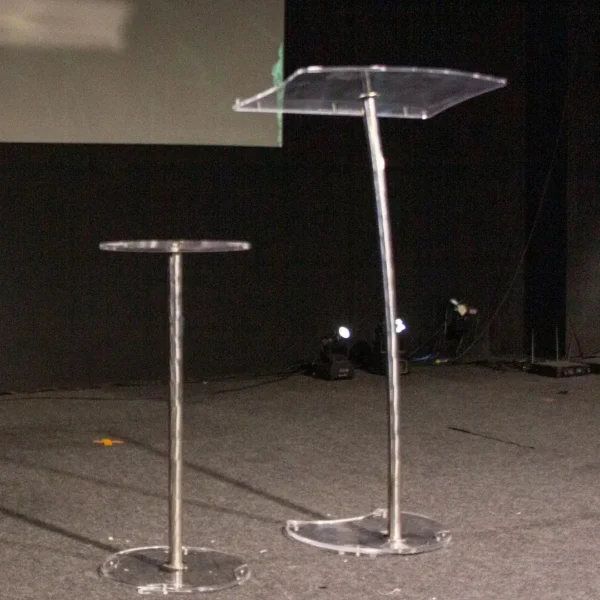 Púlpito Hillsong e Mesa Clean de Aço Inox e Acrílico - Image 3